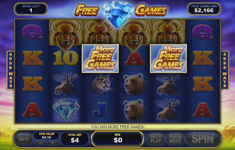 Игровой автомат Playtech Buffalo Blitz, скриншот 2