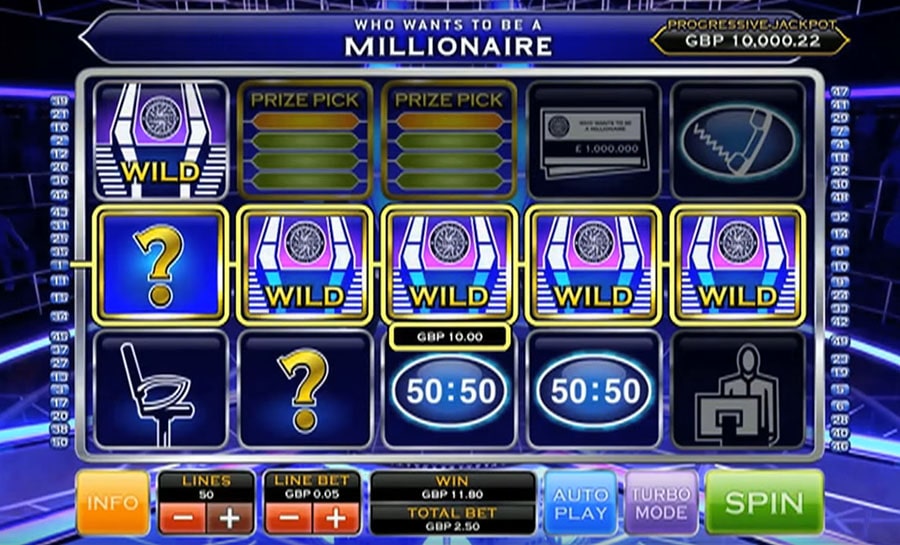 Слот Playtech Who Wants to be a Millionaire, скриншот